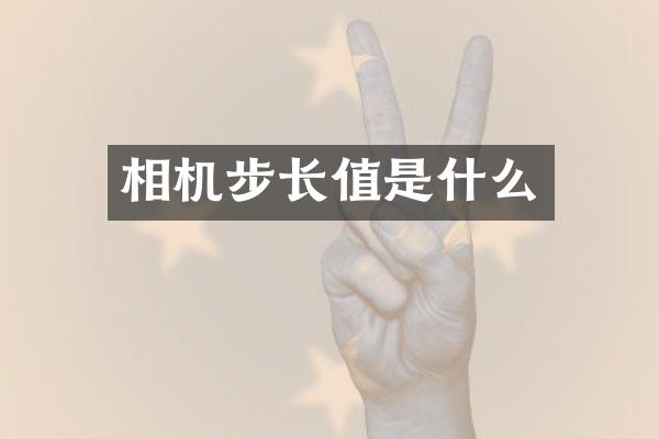 相机步长值是什么