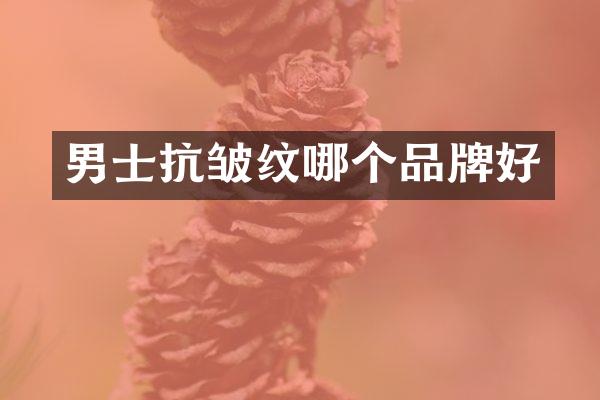 男士抗皱纹哪个品牌好