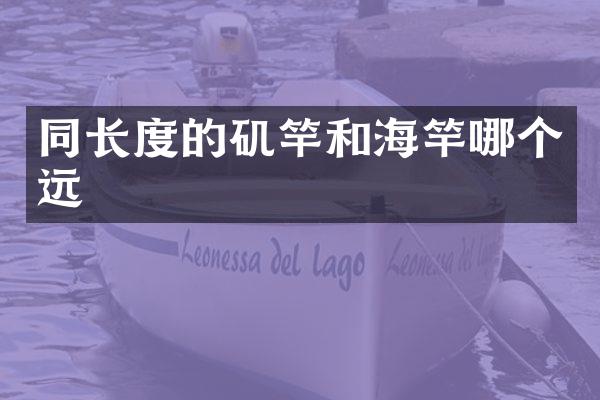 同长度的矶竿和海竿哪个远