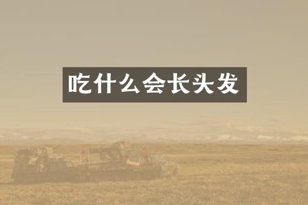 吃什么会长头发