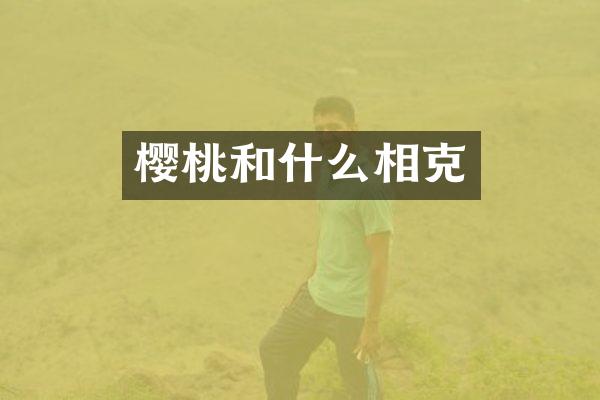 樱桃和什么相克