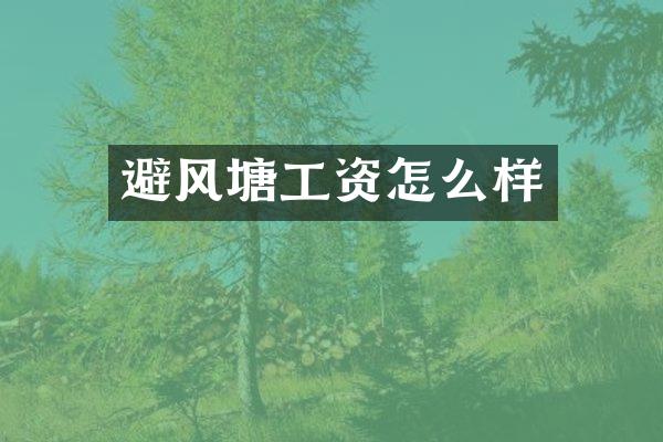 避风塘工资怎么样