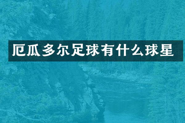 厄瓜多尔足球有什么球星