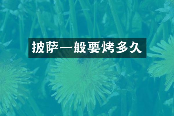 披萨一般要烤多久