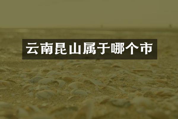 云南昆山属于哪个市