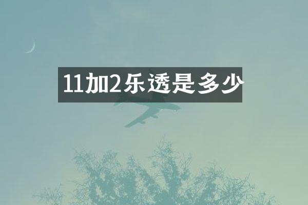 11加2乐透是多少