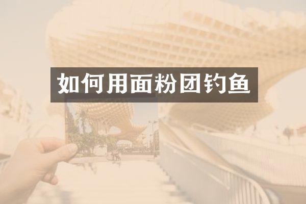 如何用面粉团钓鱼