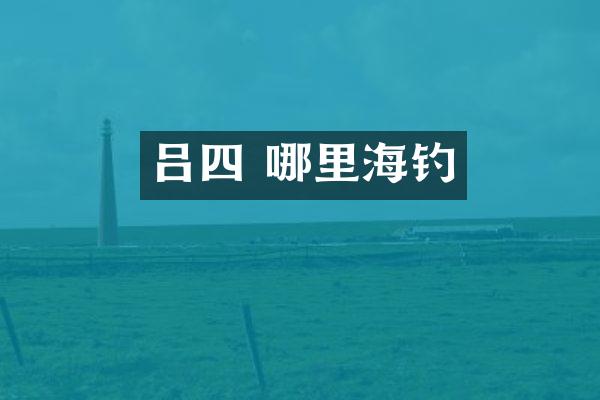 吕四 哪里海钓