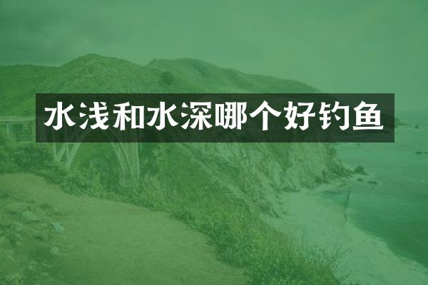 水浅和水深哪个好钓鱼