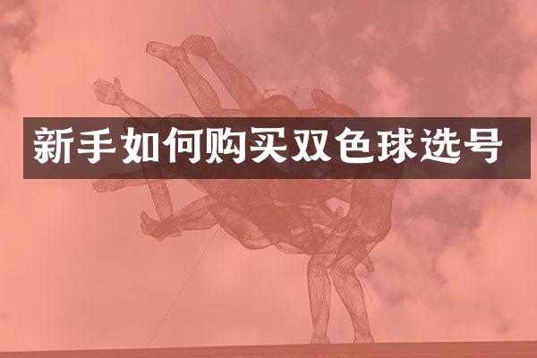 新手如何购买双色球选号