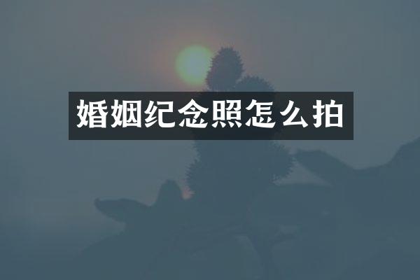 婚姻纪念照怎么拍