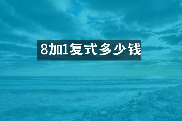 8加1复式多少钱