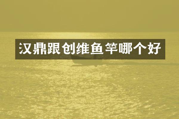 汉鼎跟创维鱼竿哪个好