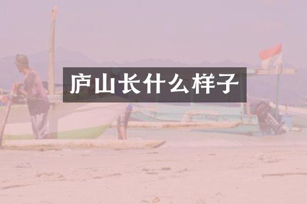 庐山长什么样子