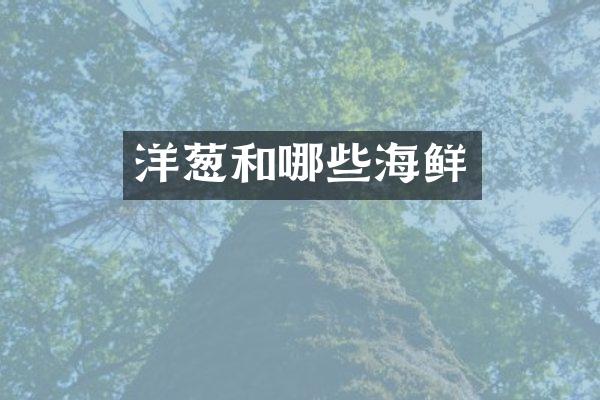 洋葱和哪些海鲜