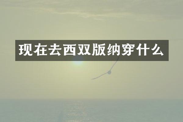 现在去西双版纳穿什么