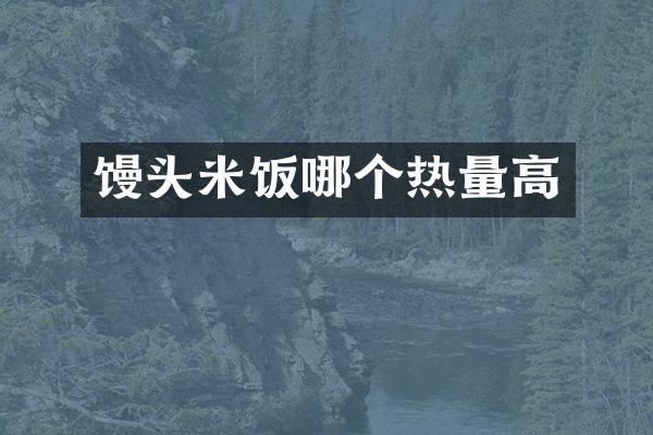 馒头米饭哪个热量高