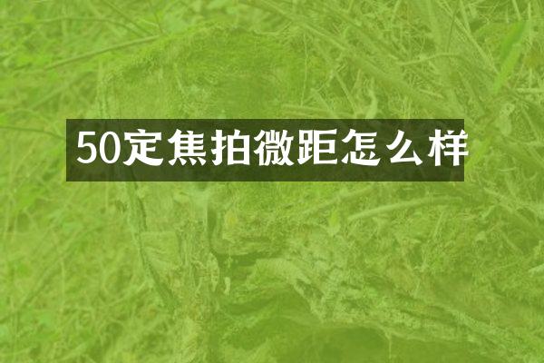 50定焦拍微距怎么样