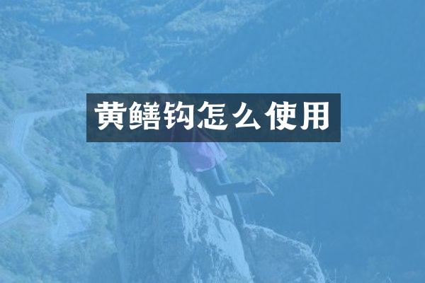 黄鳝钩怎么使用
