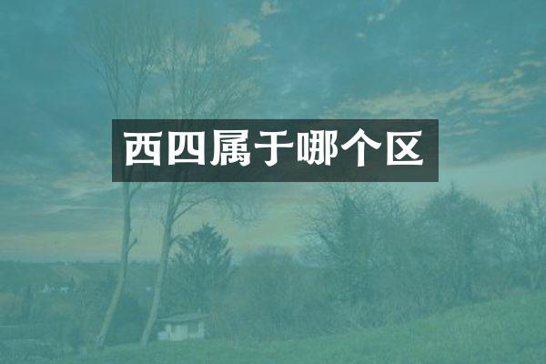 西四属于哪个区