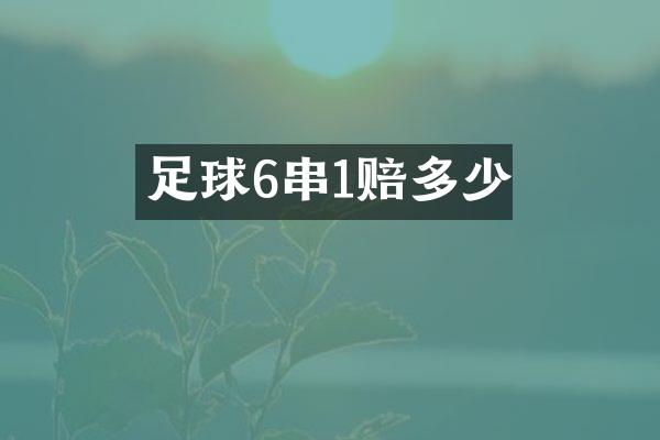 足球6串1赔多少