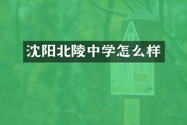 沈阳北陵中学怎么样