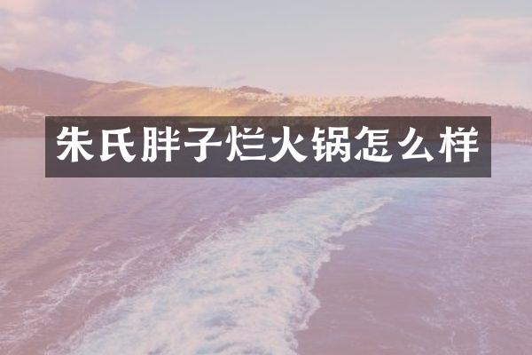 朱氏胖子烂火锅怎么样