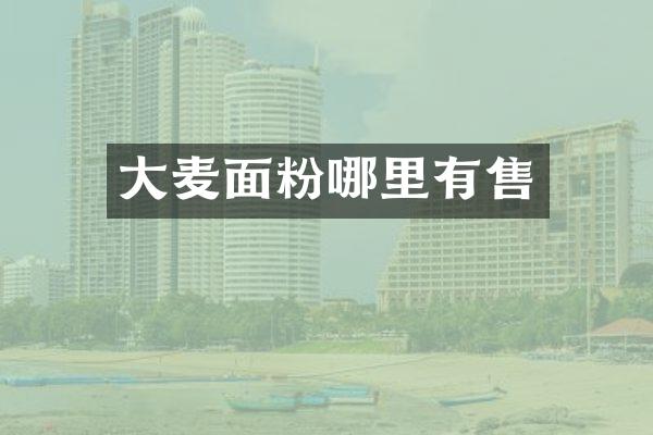 大麦面粉哪里有售