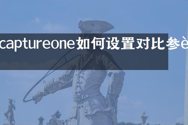 captureone如何设置对比参考