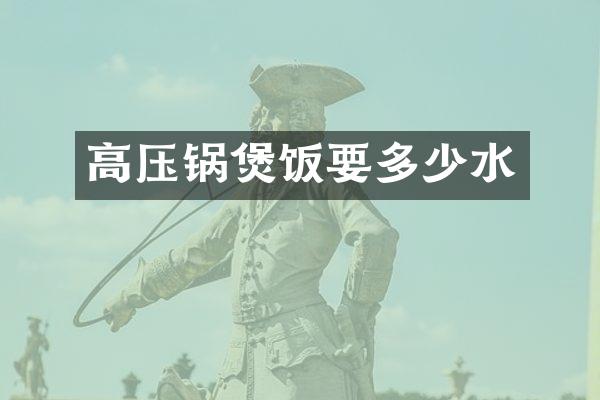 高压锅煲饭要多少水