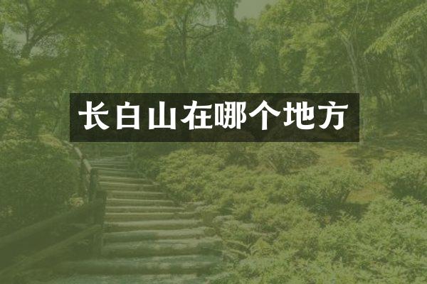 长白山在哪个地方
