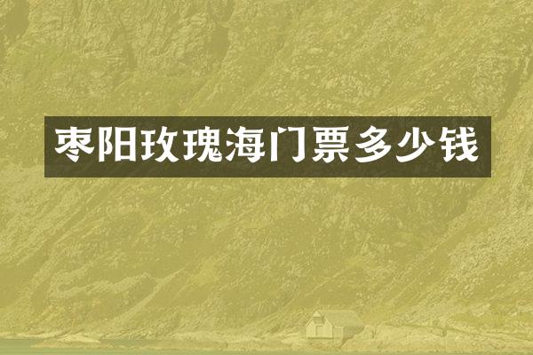 枣阳玫瑰海门票多少钱