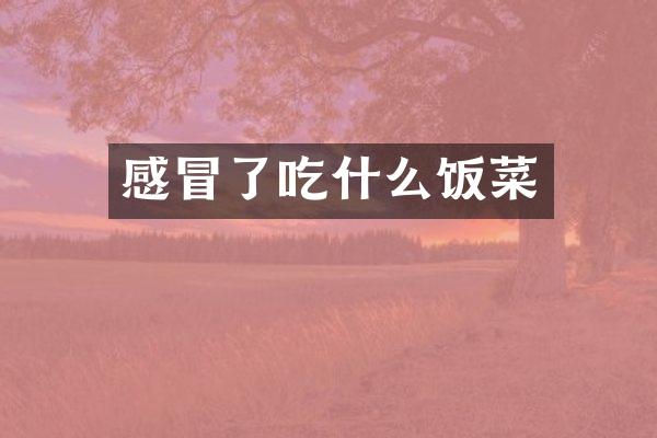 感冒了吃什么饭菜