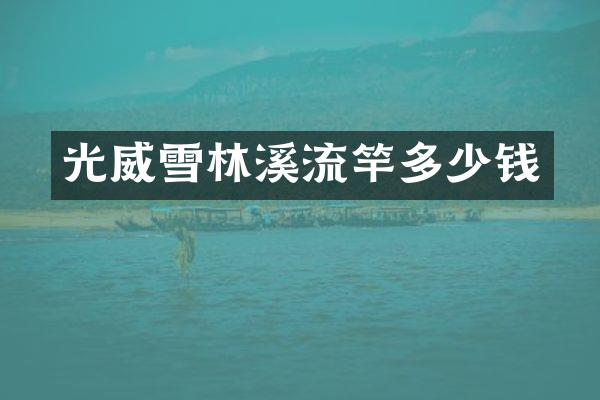 光威雪林溪流竿多少钱