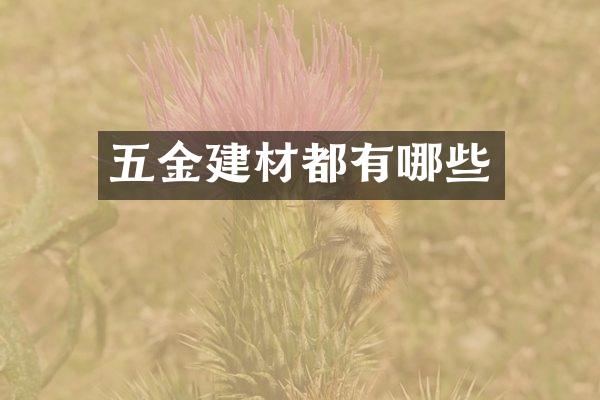 五金建材都有哪些