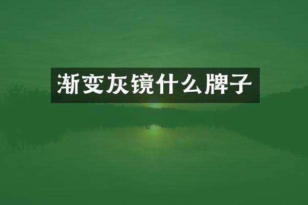 渐变灰镜什么牌子