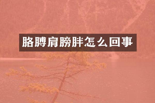 胳膊肩膀胖怎么回事