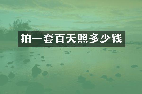 拍一套百天照多少钱