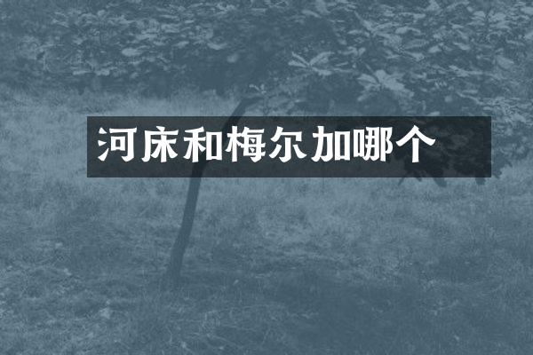 河床和梅尔加哪个強