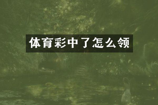 体育彩中了怎么领