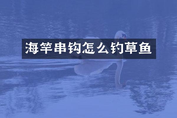 海竿串钩怎么钓草鱼
