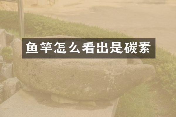 鱼竿怎么看出是碳素