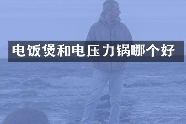 电饭煲和电压力锅哪个好