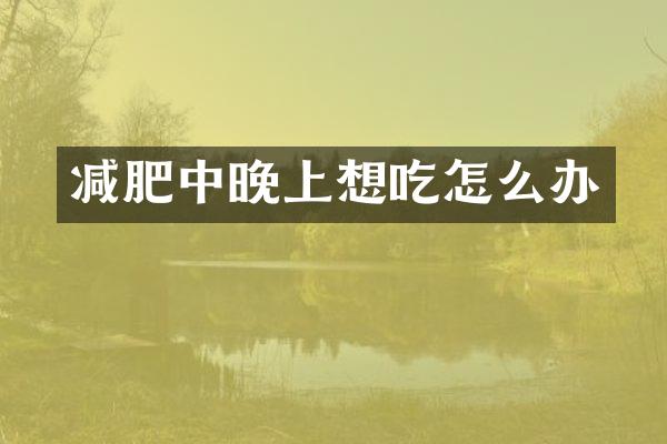 减肥中晚上想吃怎么办