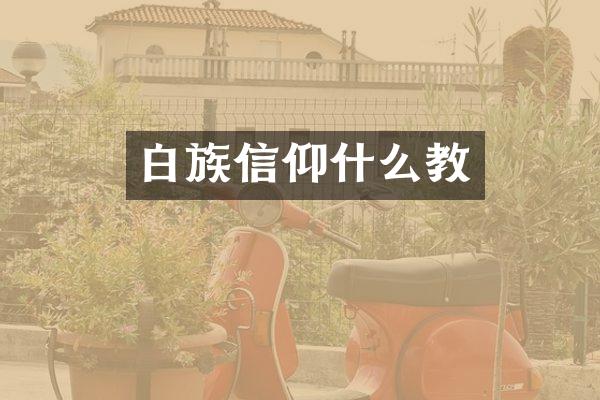 白族信仰什么教