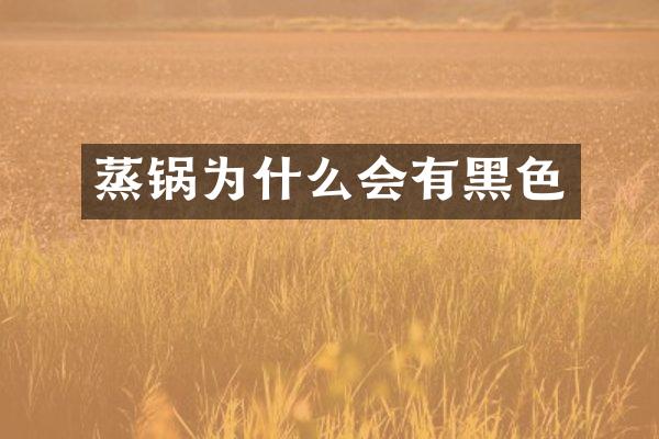 蒸锅为什么会有黑色