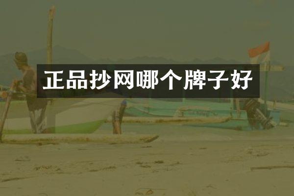 正品抄网哪个牌子好