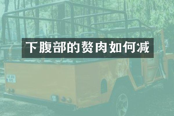 下腹部的赘肉如何减