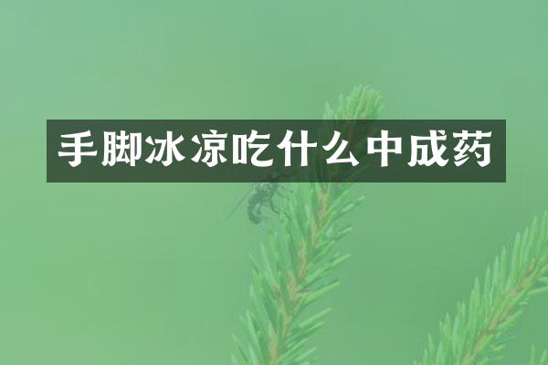 手脚冰凉吃什么中成药