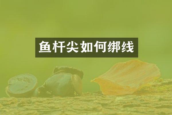 鱼杆尖如何绑线